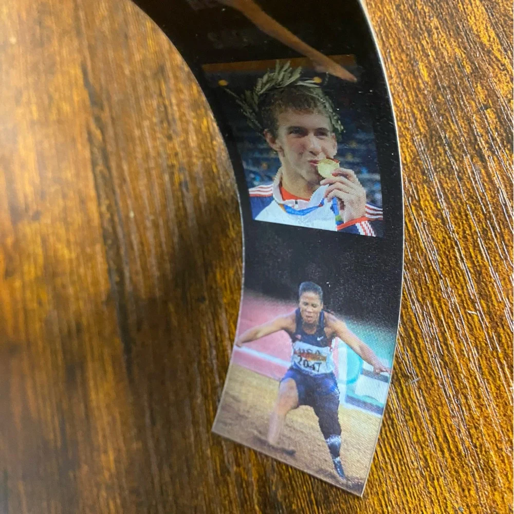 2008 Bookmark Lenticular Holographic USA Carly Patterson Michael Phelps Olympics